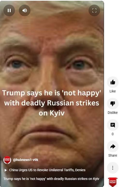 Trump says he is 'not happy' with deadly Russian strikes on Kyiv 7 Trump says he is ‘not happy’ with deadly Russian strikes on Kyiv