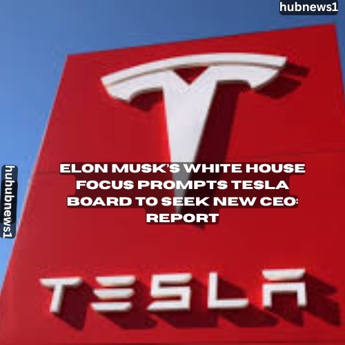 Elon Musk’s White House Focus Prompts Tesla Board 2 Elon Musk’s White House Focus Prompts Tesla Board to Seek New CEO: Report